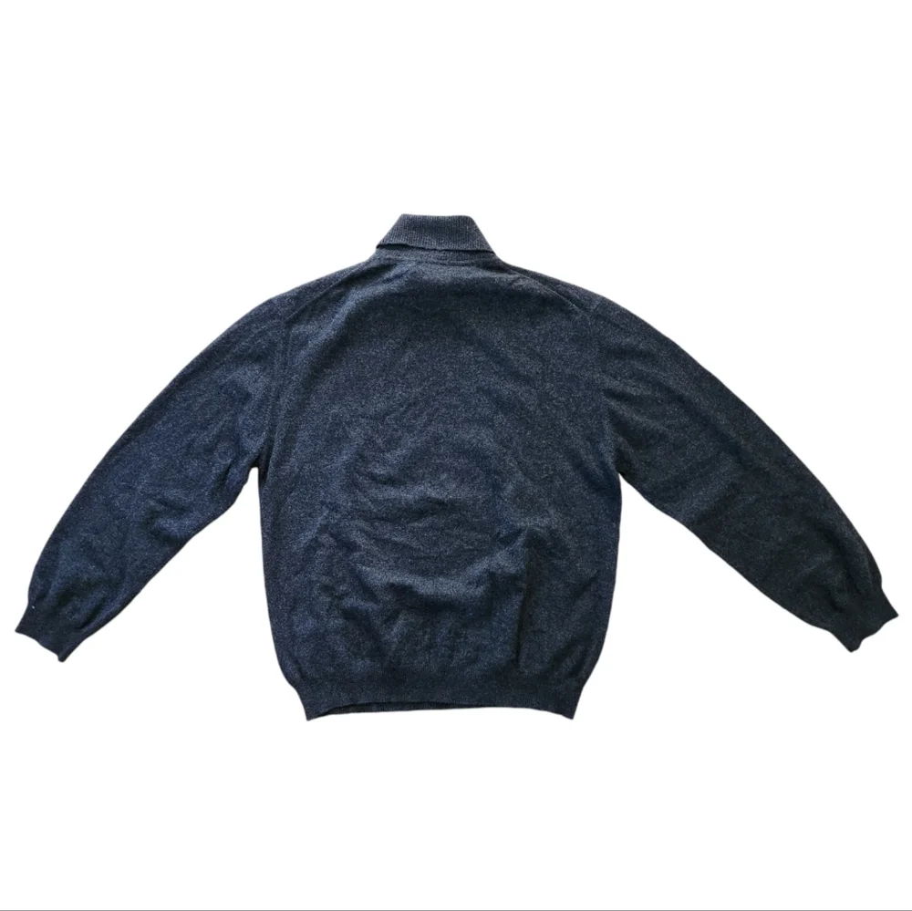 Joseph Lyman Sweater Womens Pullover 100 % Cashmere Preppy Casual Charcoal XL - Picture 6 of 6